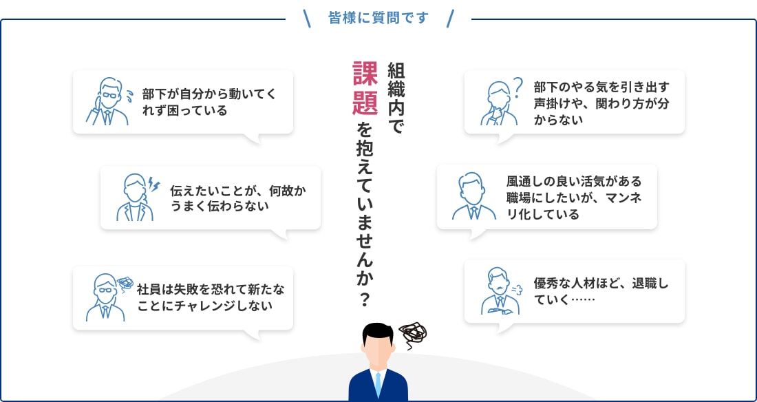 組織内で課題を抱えていませんか?